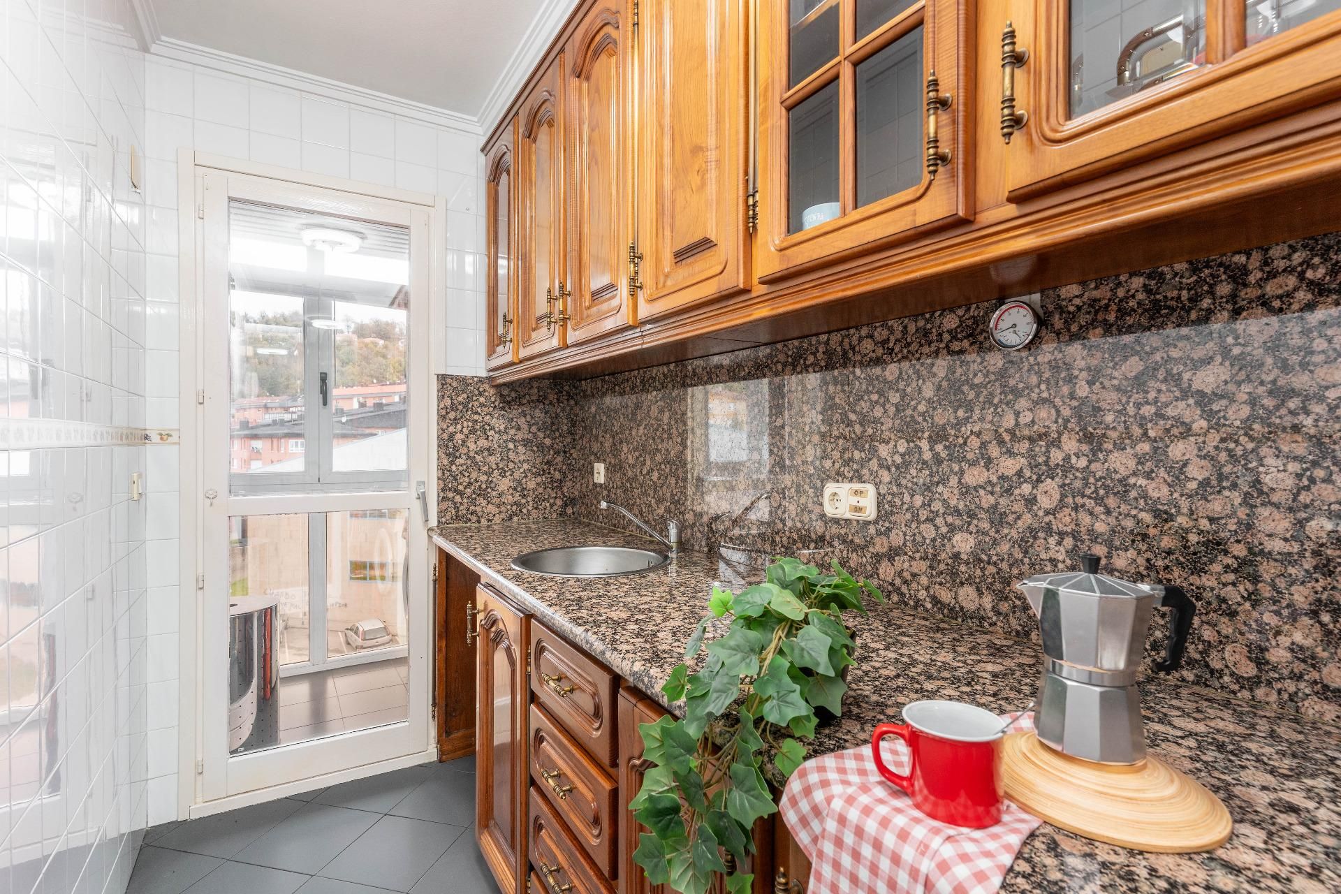 Kitchen of Flat for sale in Tineo  with Terrace, Storage room and Furnished