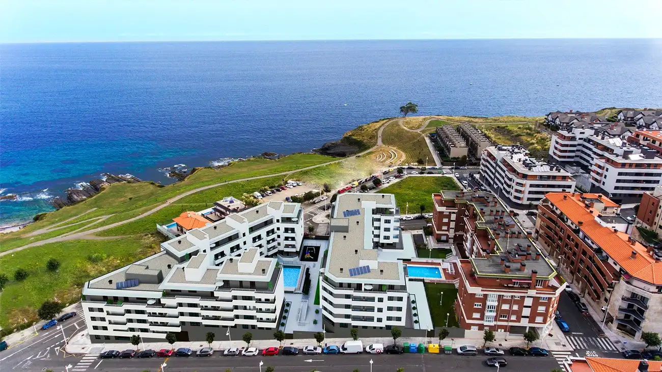 Vista exterior de Piso en venta en Castro-Urdiales con Calefacción, Jardín privado y Terraza