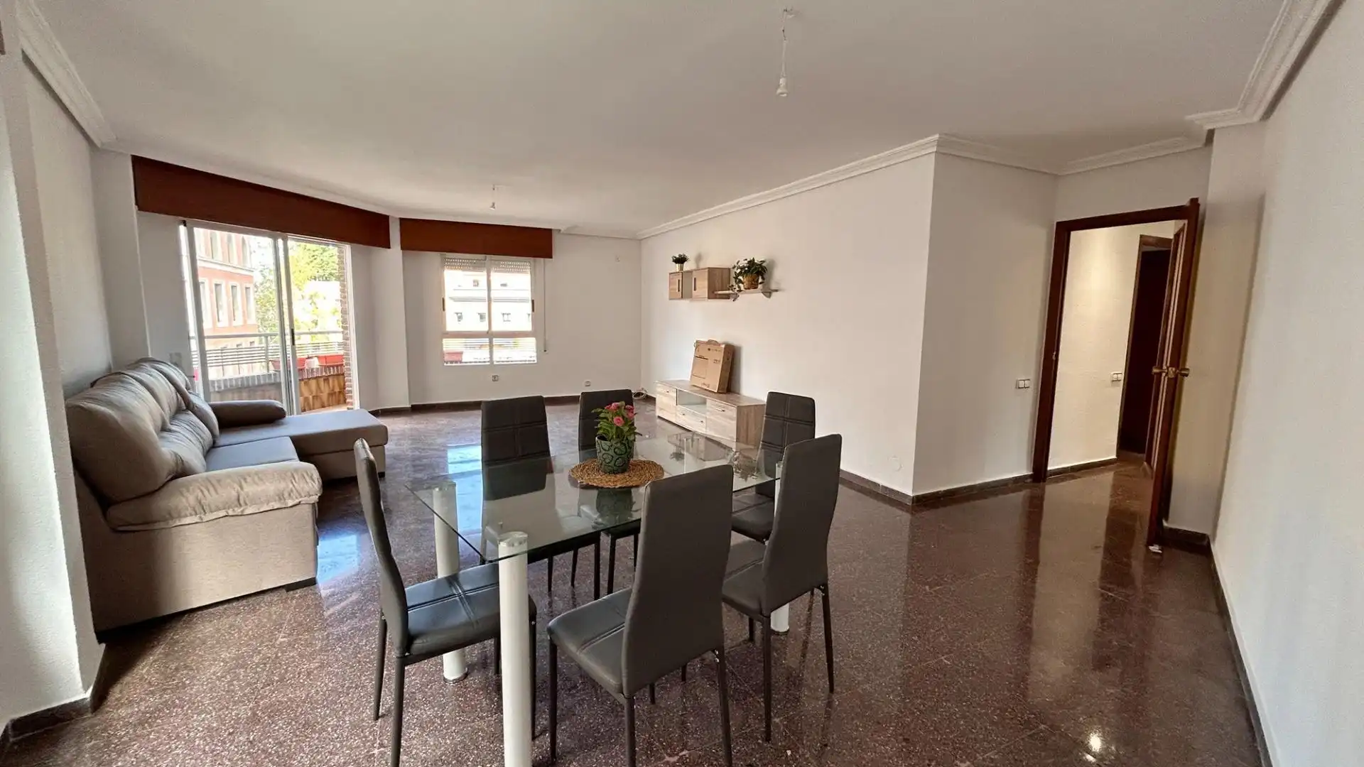 Comedor de Piso para compartir en Murcia con Terraza, Amueblado y Balcón