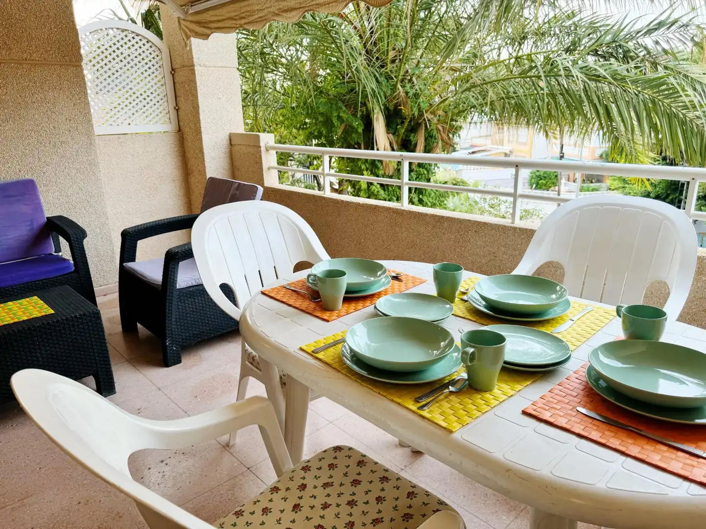 Terrace of Apartments for rent in El Campello  with Air Conditioner, Private garden and Terrace