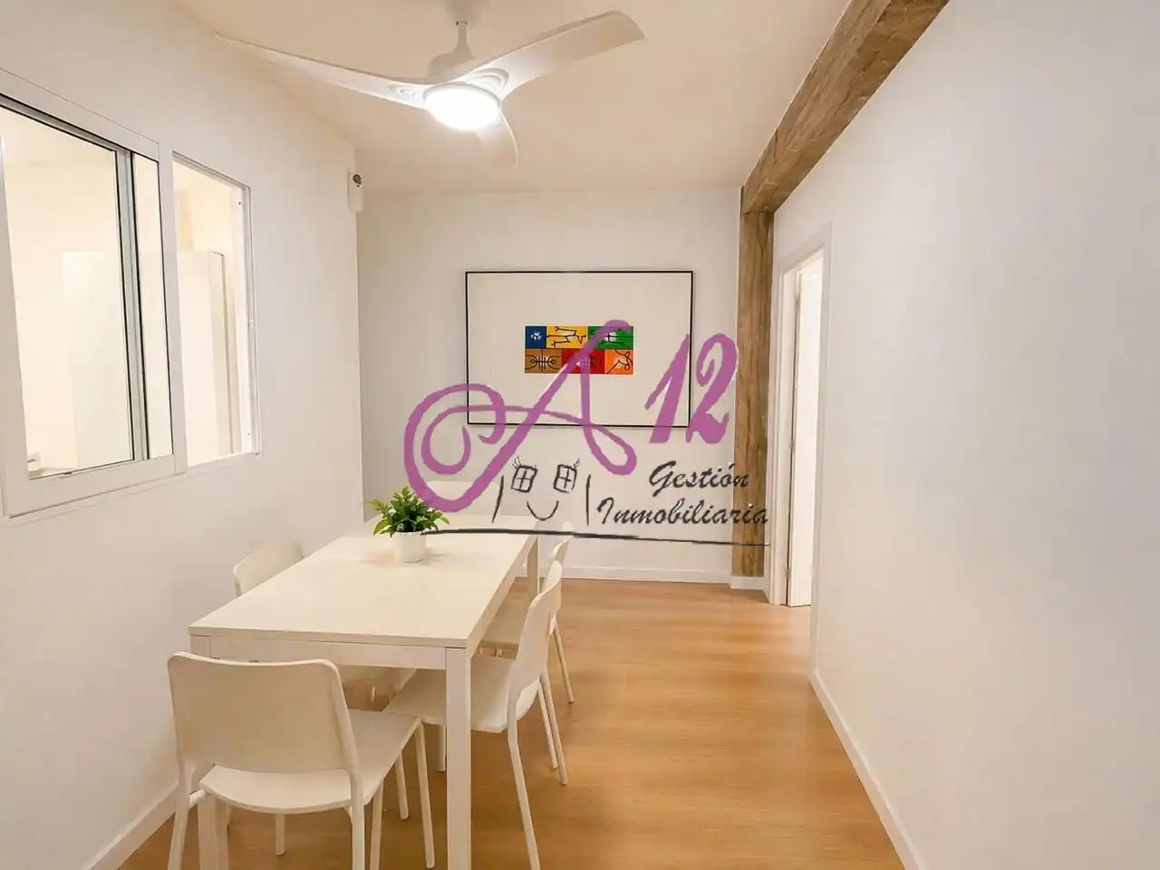 Comedor de Piso de alquiler en Valencia con Aire acondicionado, Calefacción y Parquet