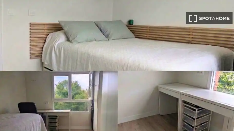 Habitación de Apartamento para compartir en Leioa con Aire acondicionado, Terraza y Amueblado