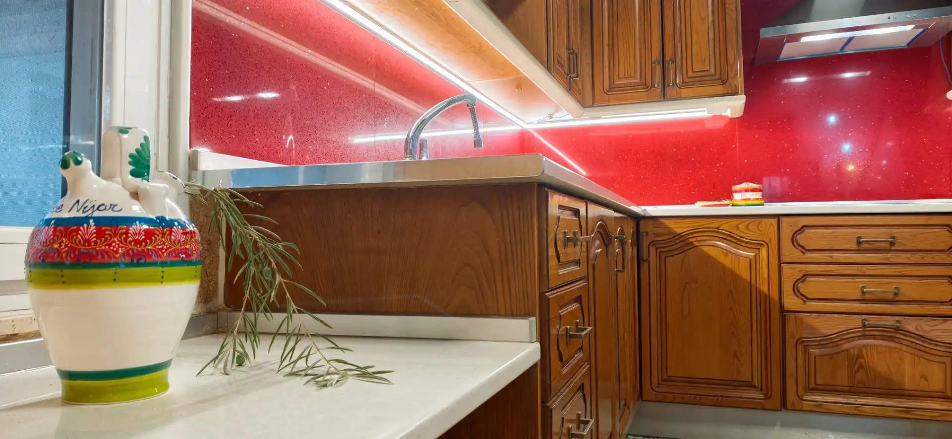 Cocina de Casa o chalet en venta en Alhama de Almería con Aire acondicionado, Jardín privado y Trastero