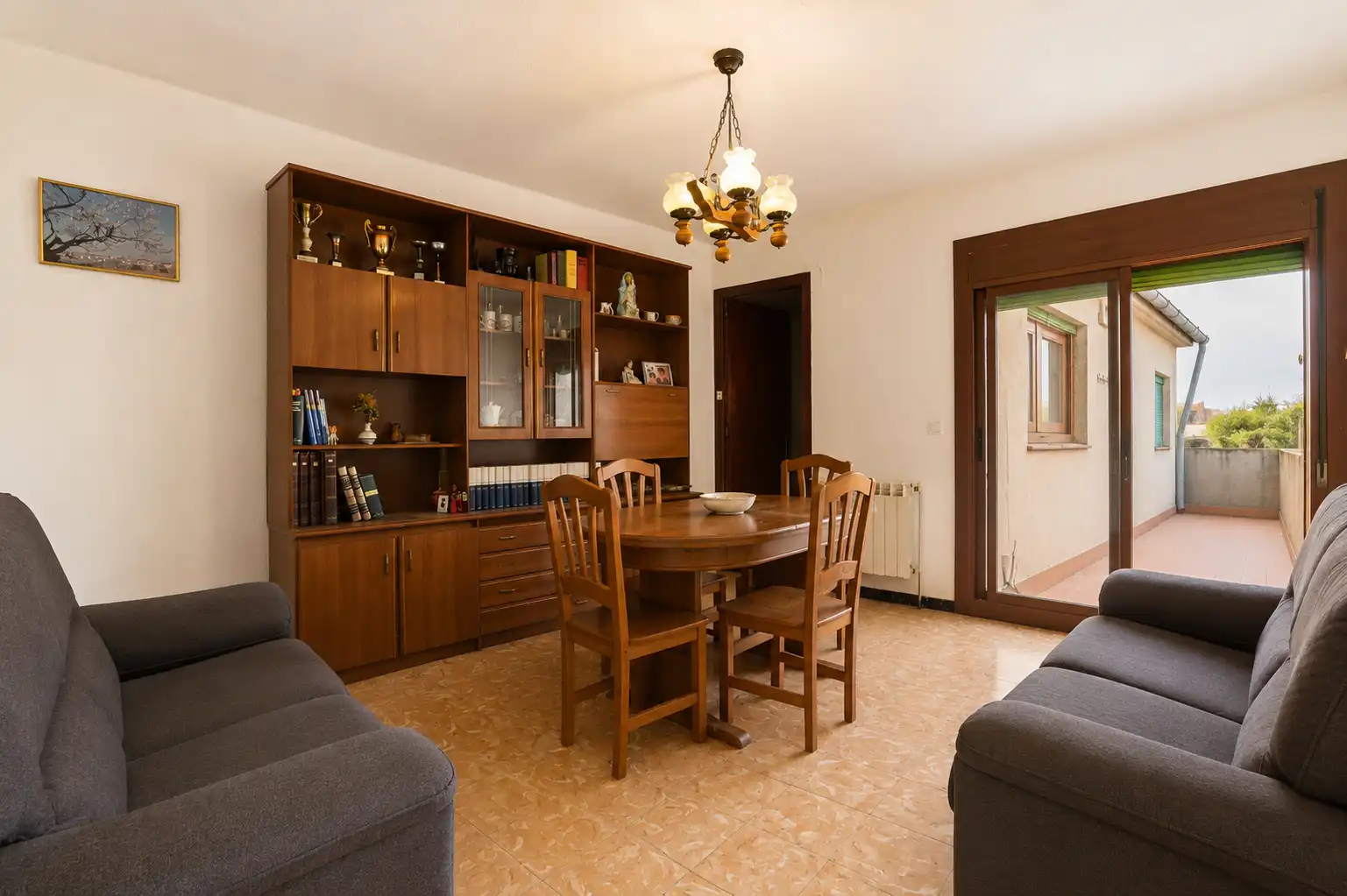 Sala d'estar de Casa adosada en venda en Bràfim amb Jardí privat, Terrassa i Traster