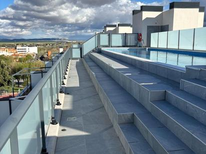 Swimming pool of Flat for sale in  Albacete Capital  with Heating, Storage room and Balcony