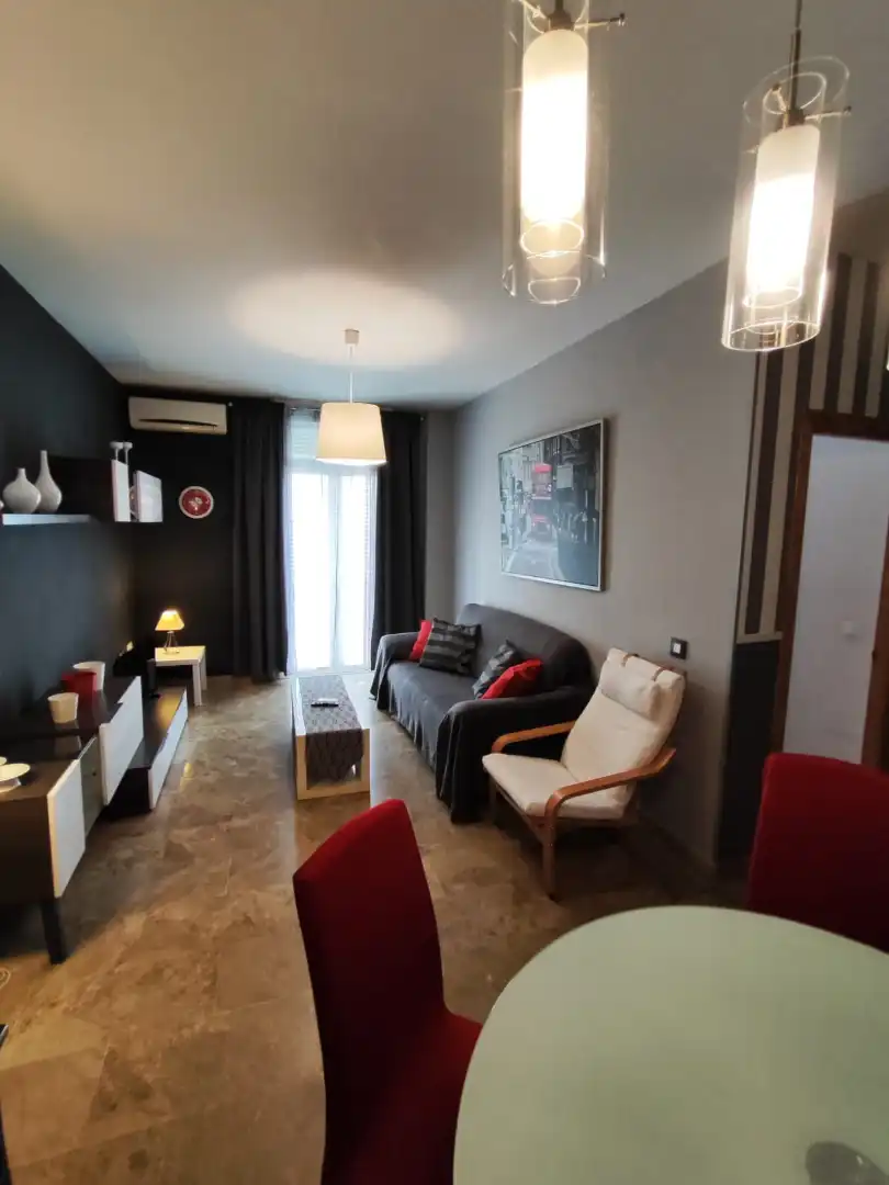 Living room of Flat for sale in Málaga  with Air Conditioner, Storage room and Furnished