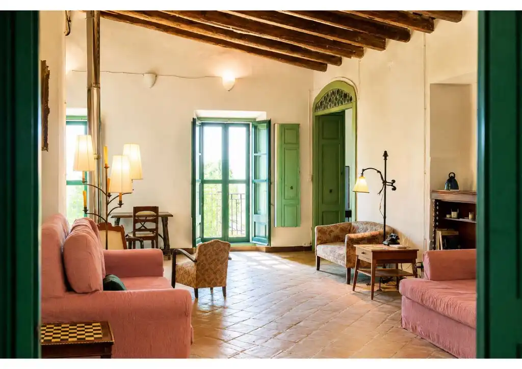 Sala de estar de Finca rústica en venta en Castelló d'Empúries con Terraza y Balcón