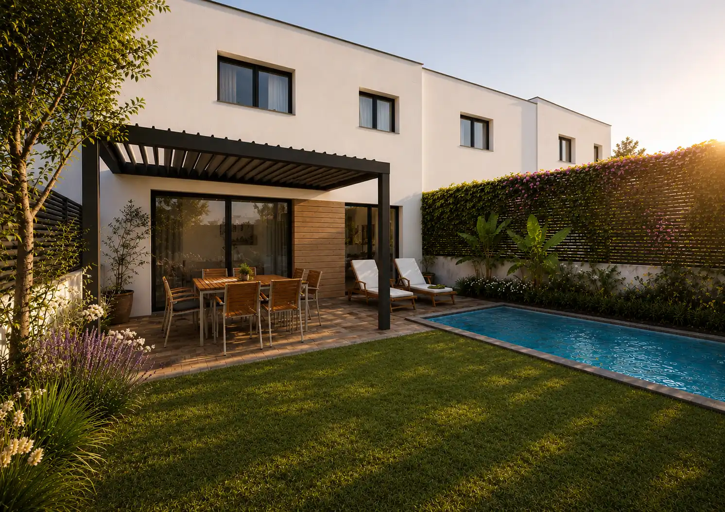 Maison mitoyenne avec jardin à vendre à Santes Espines 8