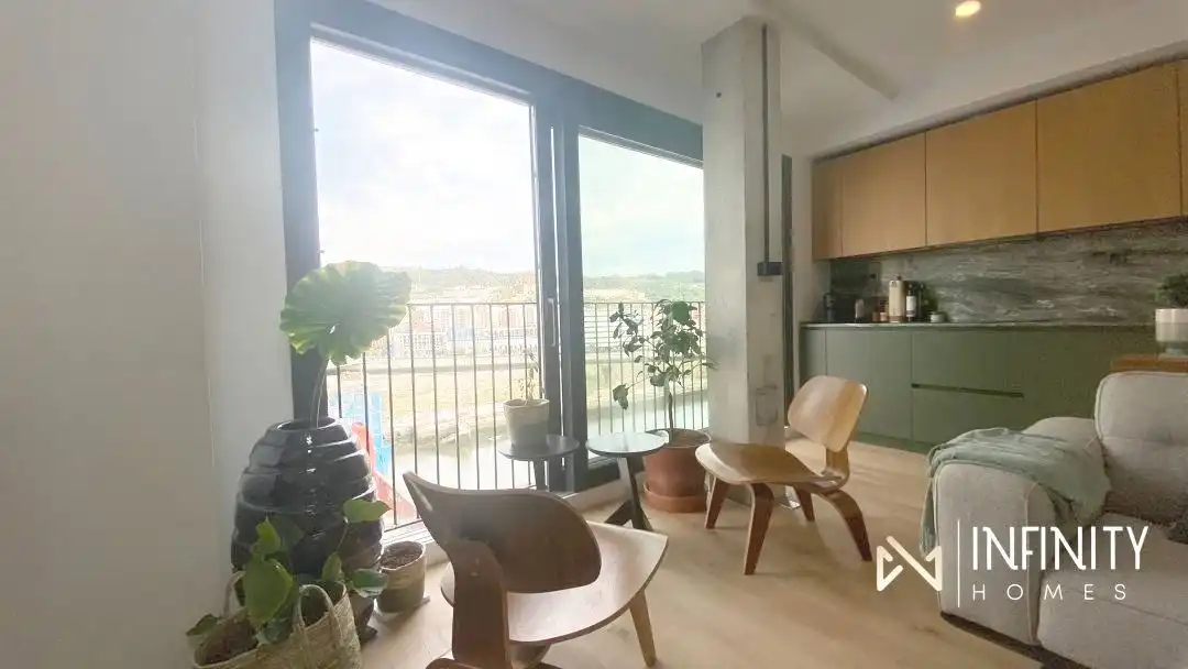 Terraza de Dúplex de alquiler en Bilbao  con Calefacción y Jardín privado