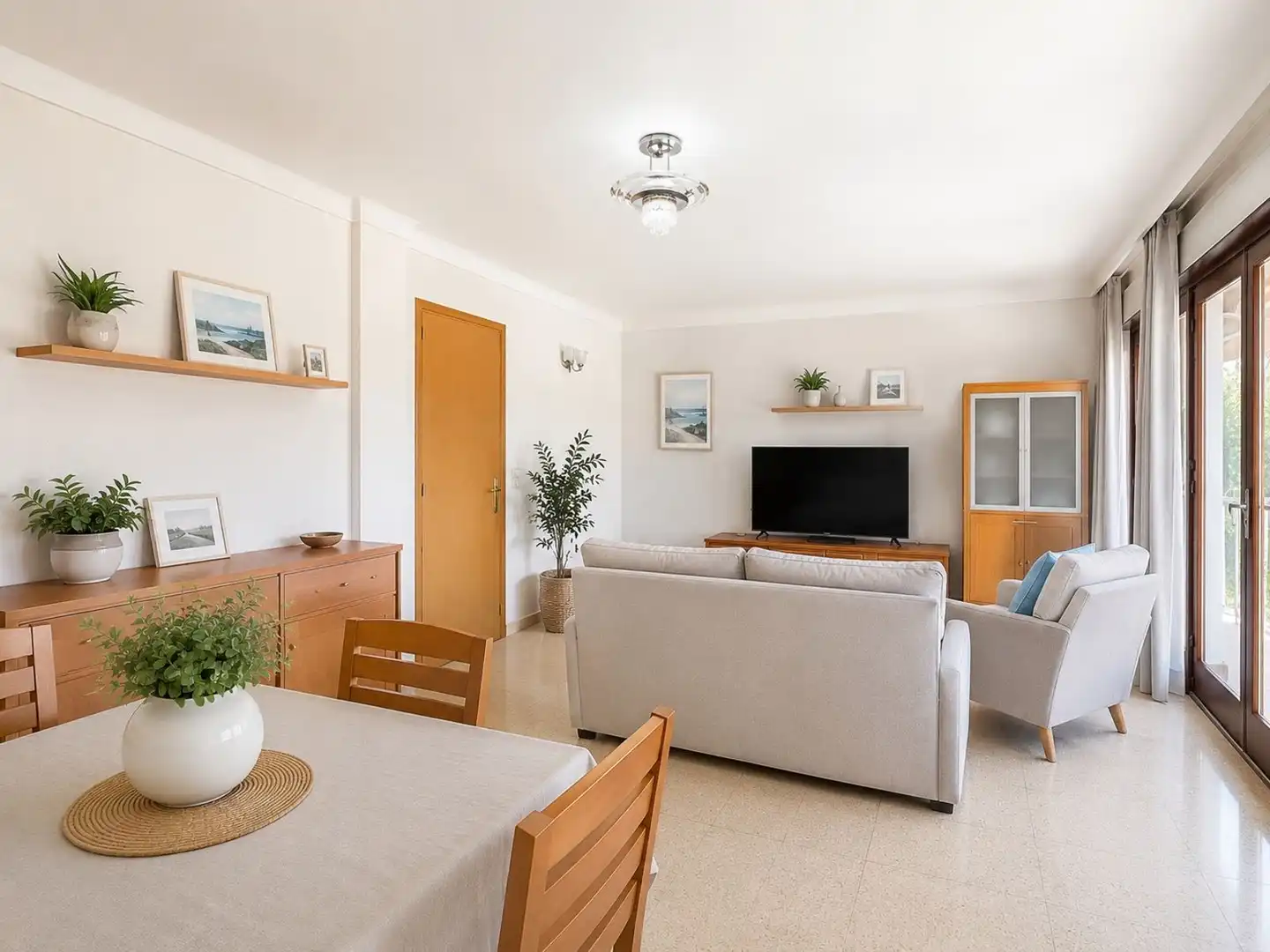 Living room of Apartments for sale in Pollença  with Private garden, Terrace and Storage room