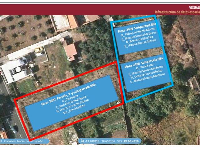 Terreno residencial en Venta en LP-202, 21 en Breña Alta