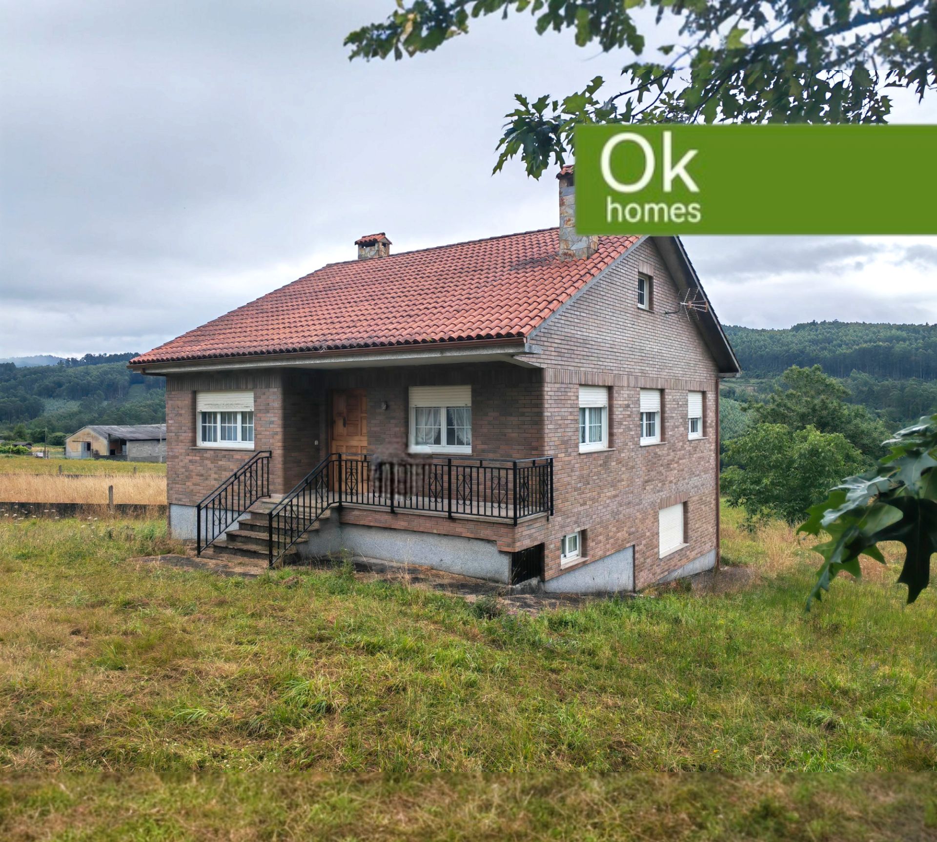 Vista exterior de Casa o xalet en venda en Oza dos Ríos amb Calefacció, Jardí privat i Parquet