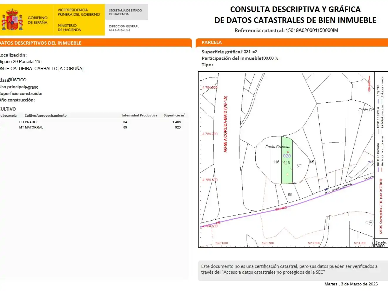 Terreny residencial en venda a Rúa Fonte Caldeira 6, imagen 6
