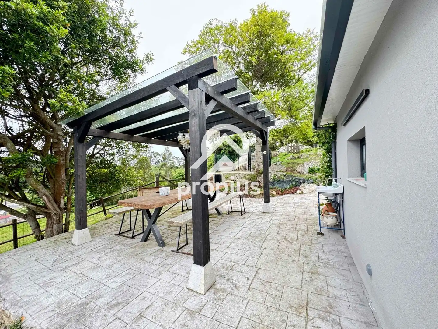 Terraza de Casa o chalet en venta en Ribadesella con Calefacción, Jardín privado y Terraza