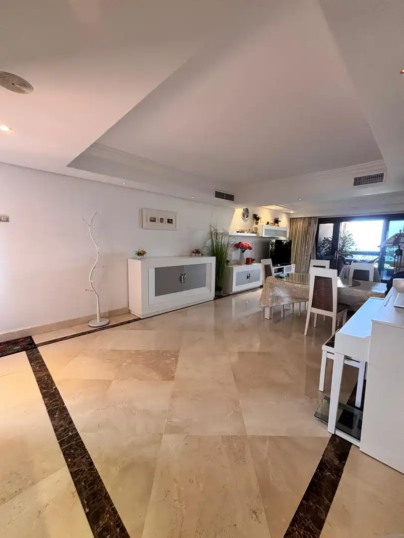 Dining room of Apartments for sale in Estepona  with Air Conditioner, Private garden and Terrace