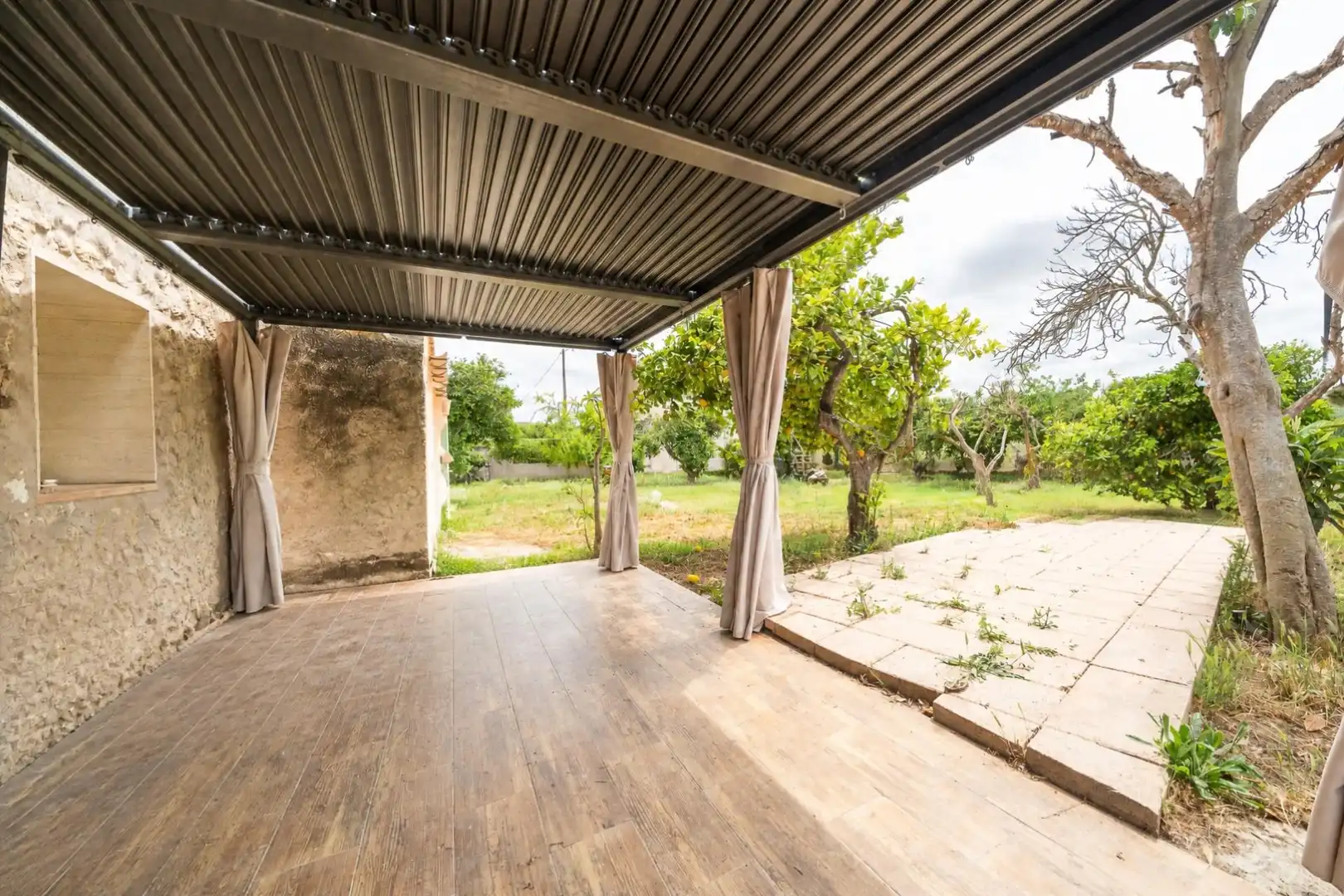 Terrace of Country homes for sale in Sant Joan  with Private garden