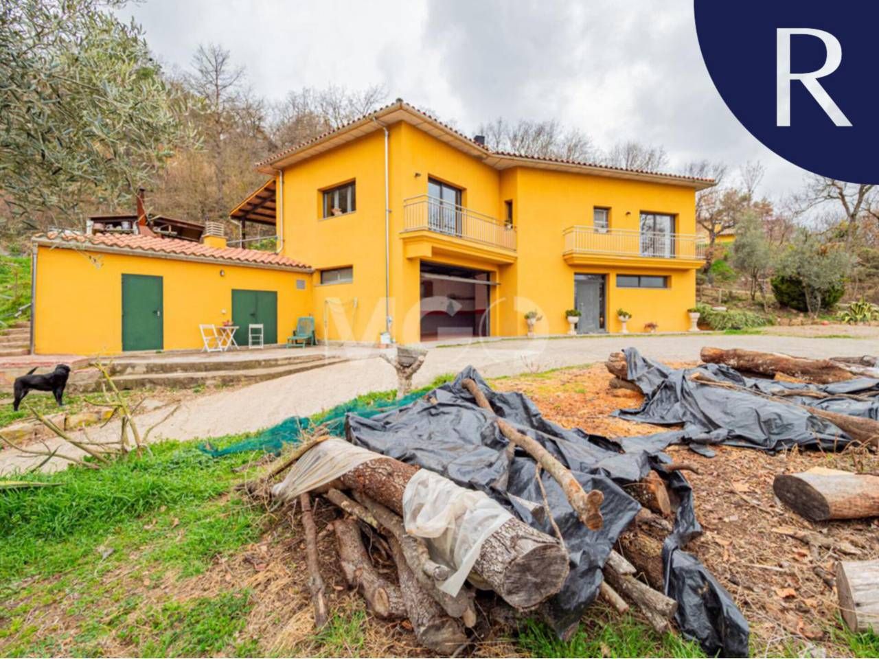 Exterior view of House or chalet for sale in Muntanyola  with Private garden and Terrace