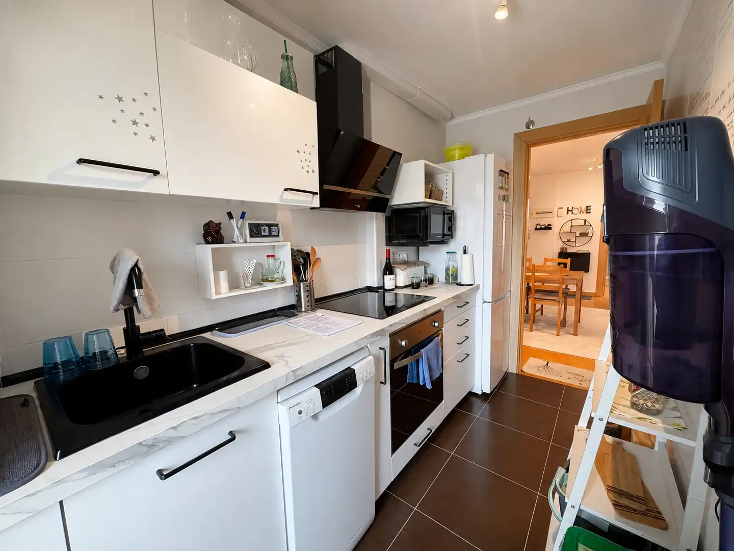 Cocina de Piso de alquiler en Hazas de Cesto con Calefacción, Terraza y Amueblado