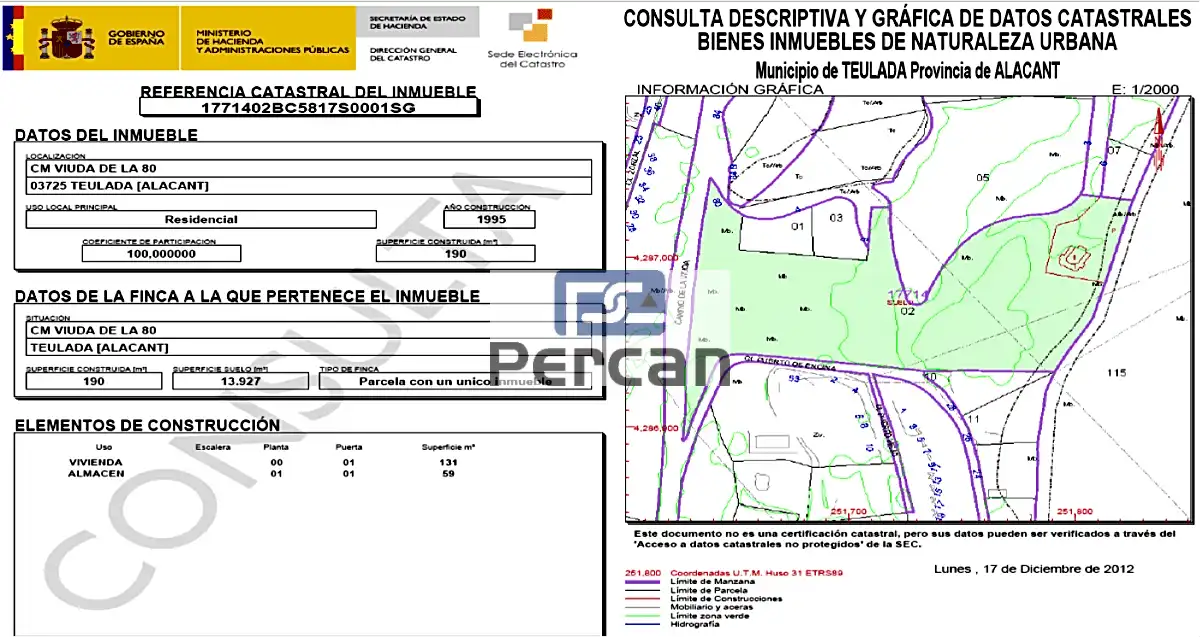 Residential for sale in Puerto De Encina, Paichi