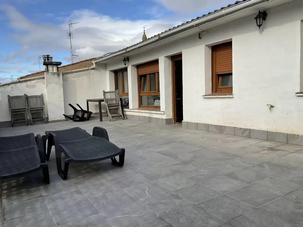 Terrassa de Dúplex en venda en Santo Domingo de la Calzada amb Calefacció, Parquet i Terrassa