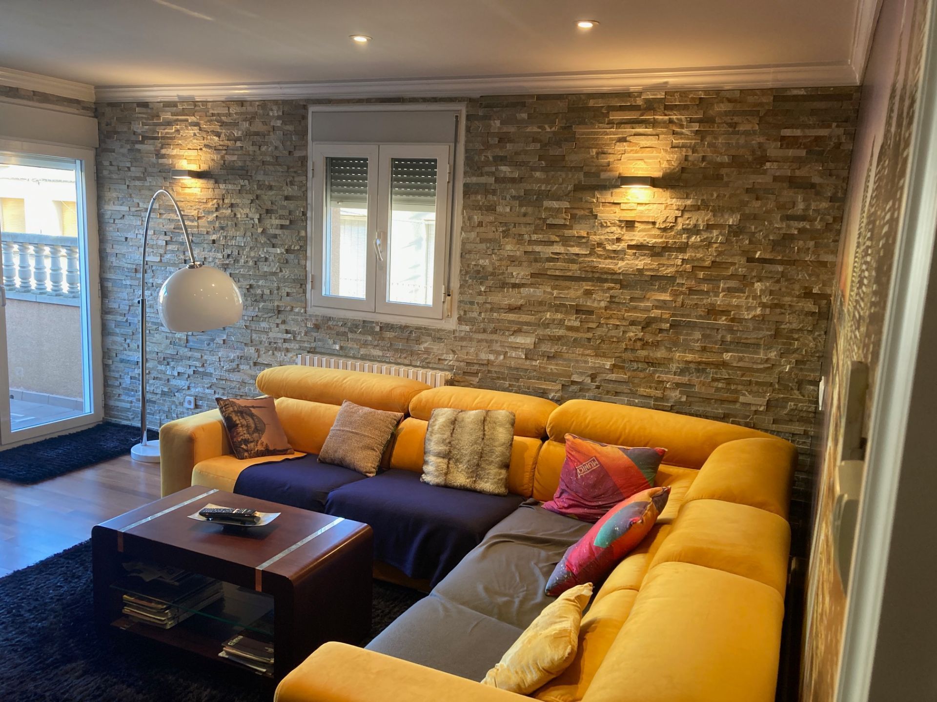 Living room of House or chalet for sale in El Poal  with Air Conditioner, Heating and Furnished