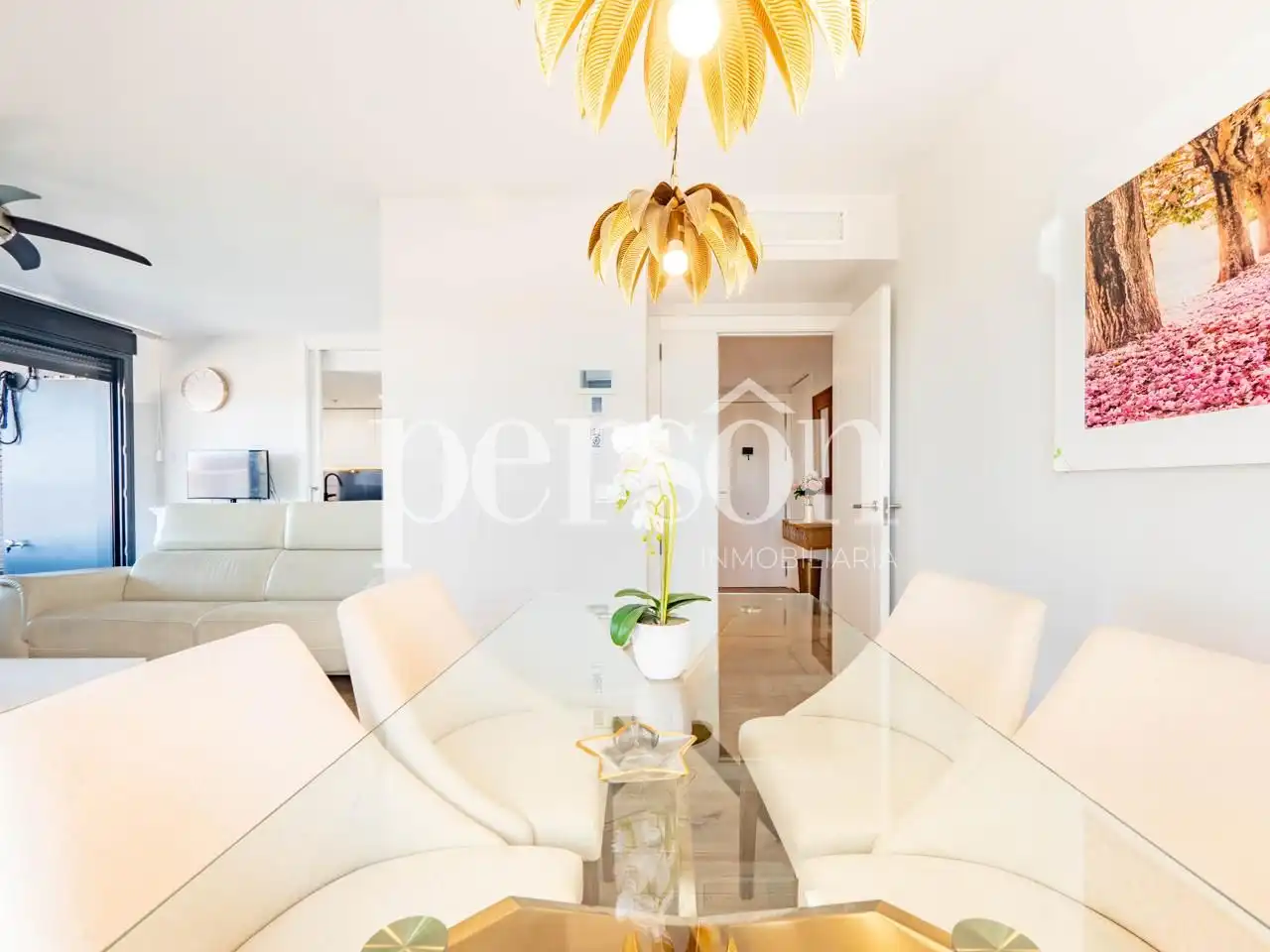 Esszimmer von Wohnung zum Verkauf in Valencia mit Klimaanlage, Terrasse und Schwimmbad