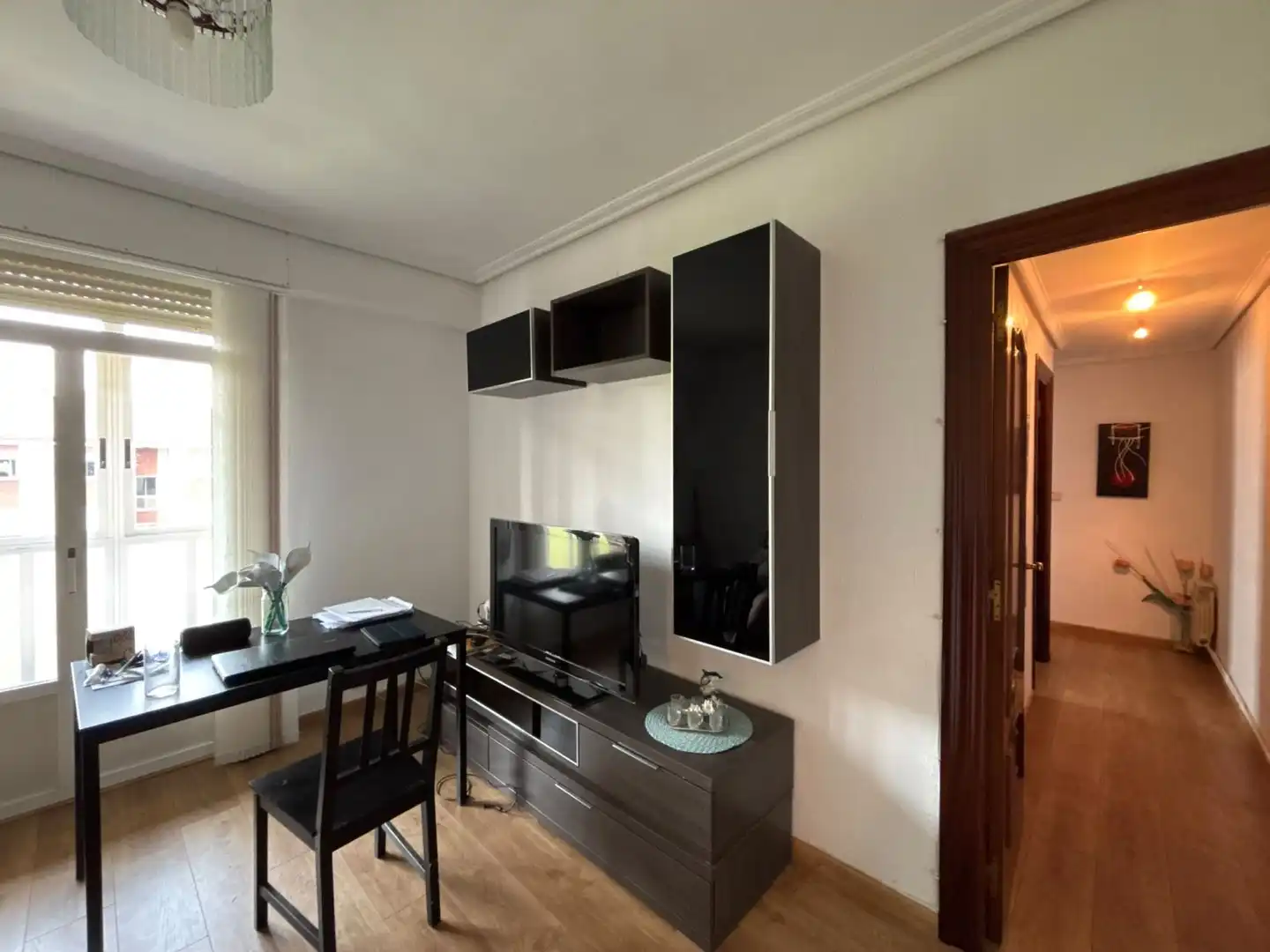 Sala d'estar de Pis de lloguer en Vitoria - Gasteiz amb Calefacció, Terrassa i Moblat