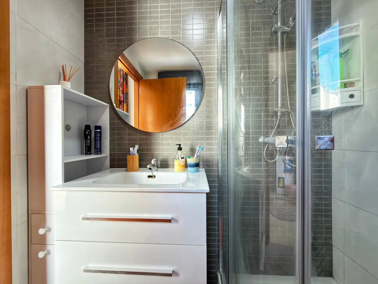 Badezimmer von Dachboden zum Verkauf in Castellón de la Plana / Castelló de la Plana mit Terrasse, Möbliert und Ofen