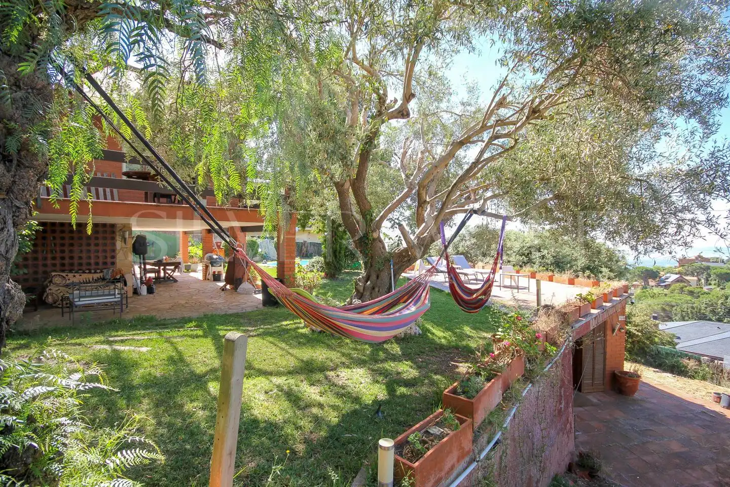 Garden of Houses for sale in L'Ametlla del Vallès  with Air Conditioner, Heating and Private garden