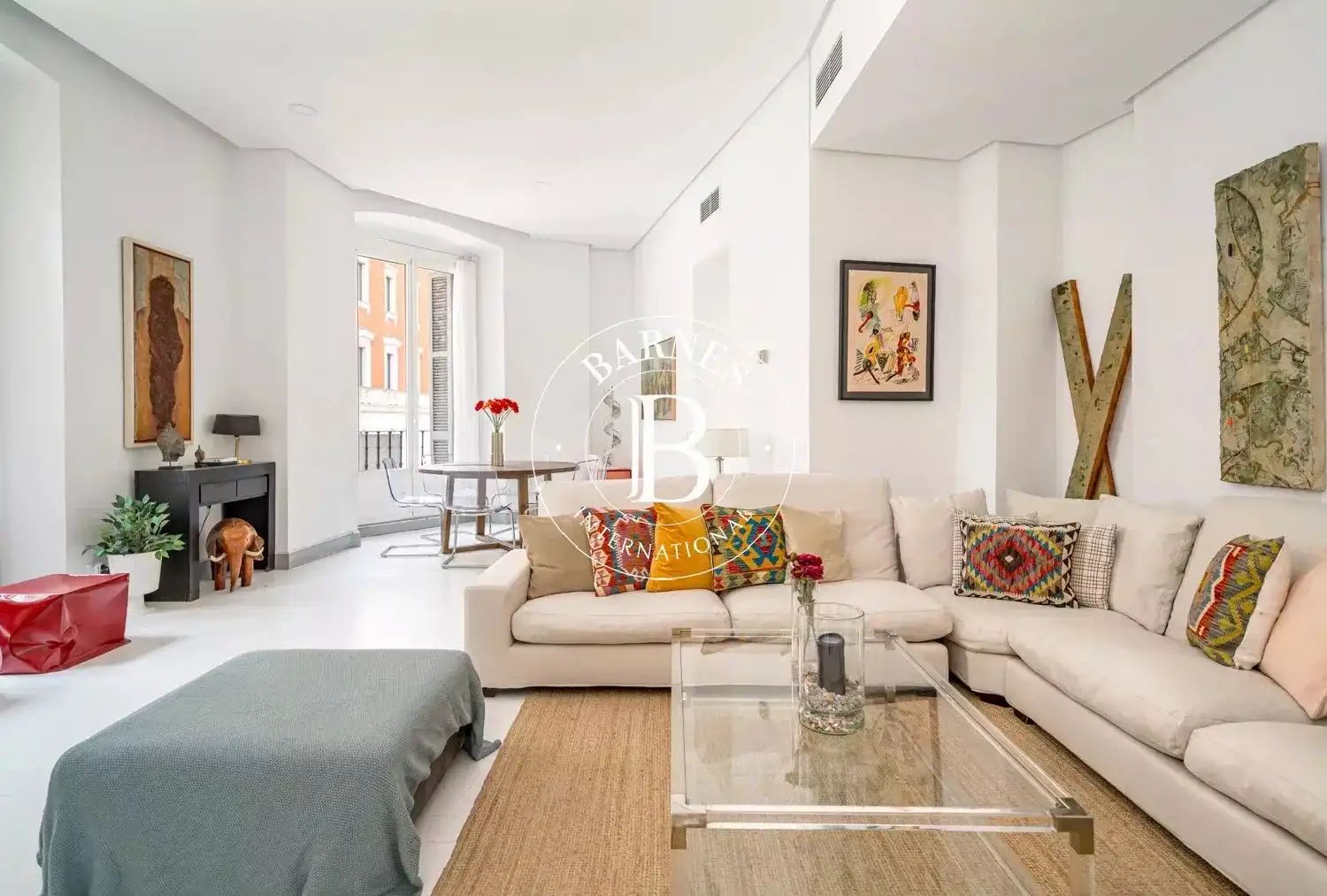Sala de estar de Piso de alquiler en Madrid con Aire acondicionado, Calefacción y Amueblado