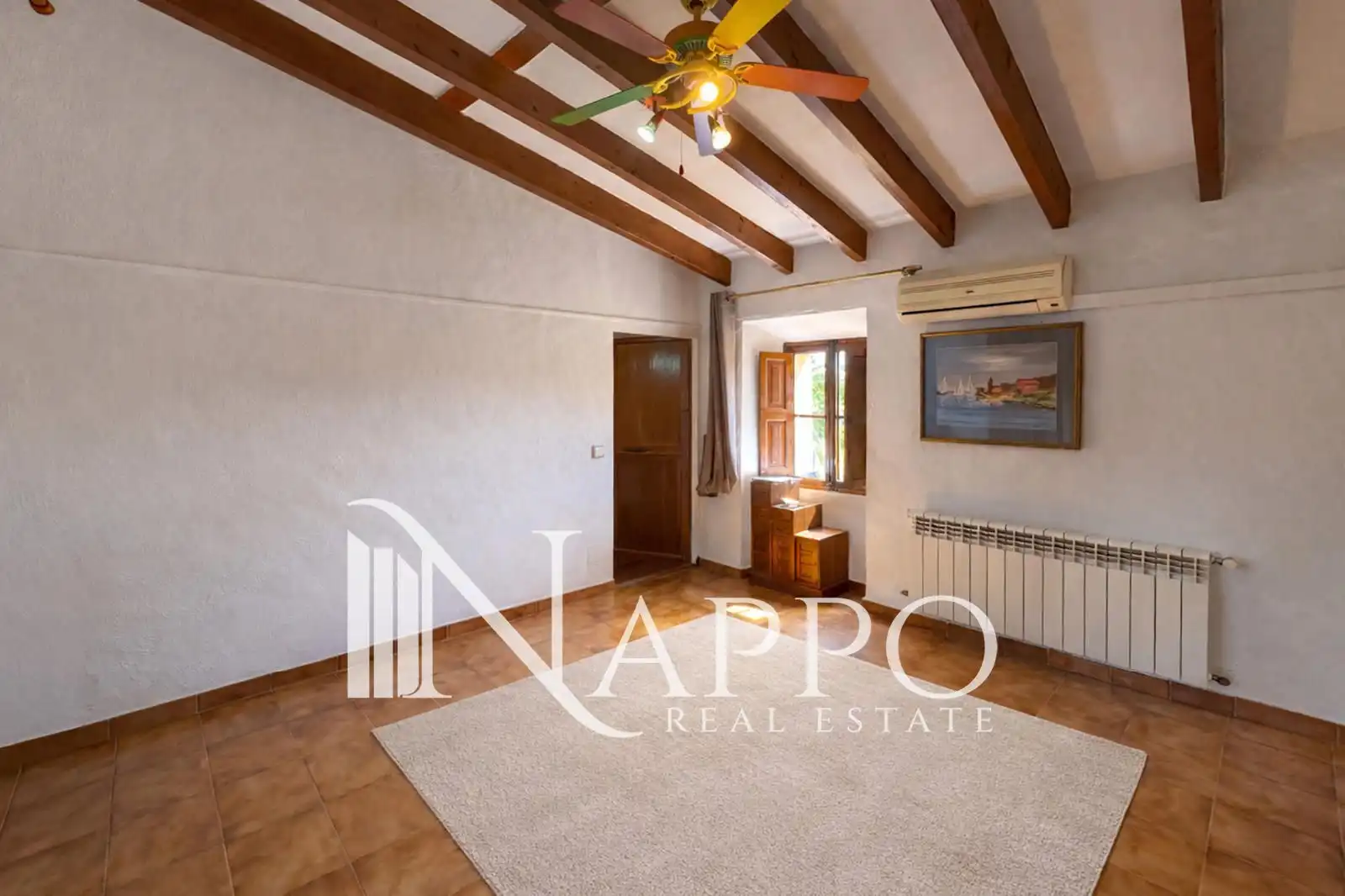 Sala de estar de Casa adosada en venta en  Palma de Mallorca con Aire acondicionado, Calefacción y Jardín privado