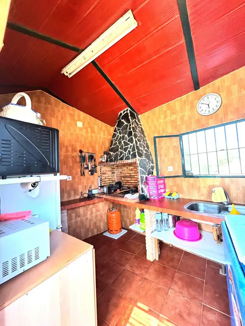 Cocina de Finca rústica en venta en Cantillana con Aire acondicionado, Terraza y Piscina