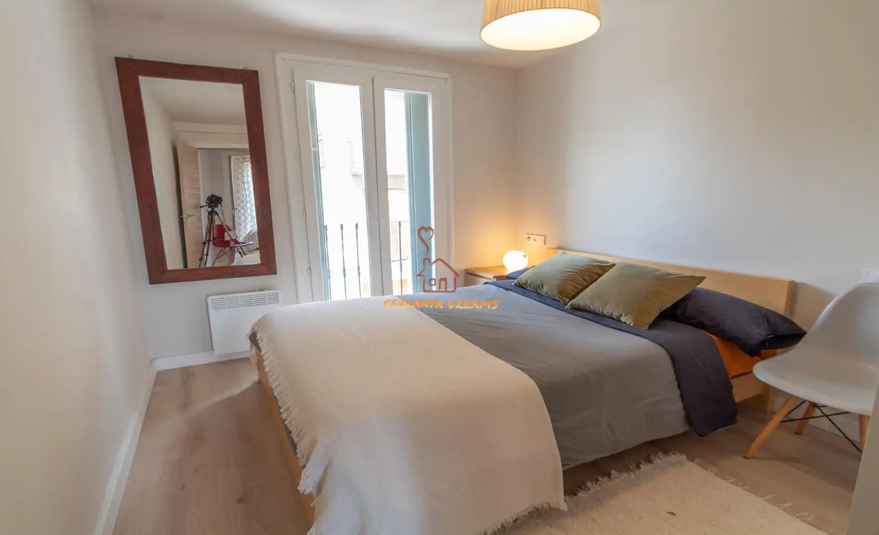 Schlafzimmer von Wohnung zum Verkauf in Osséja mit Heizung, Parkett und Abstellraum