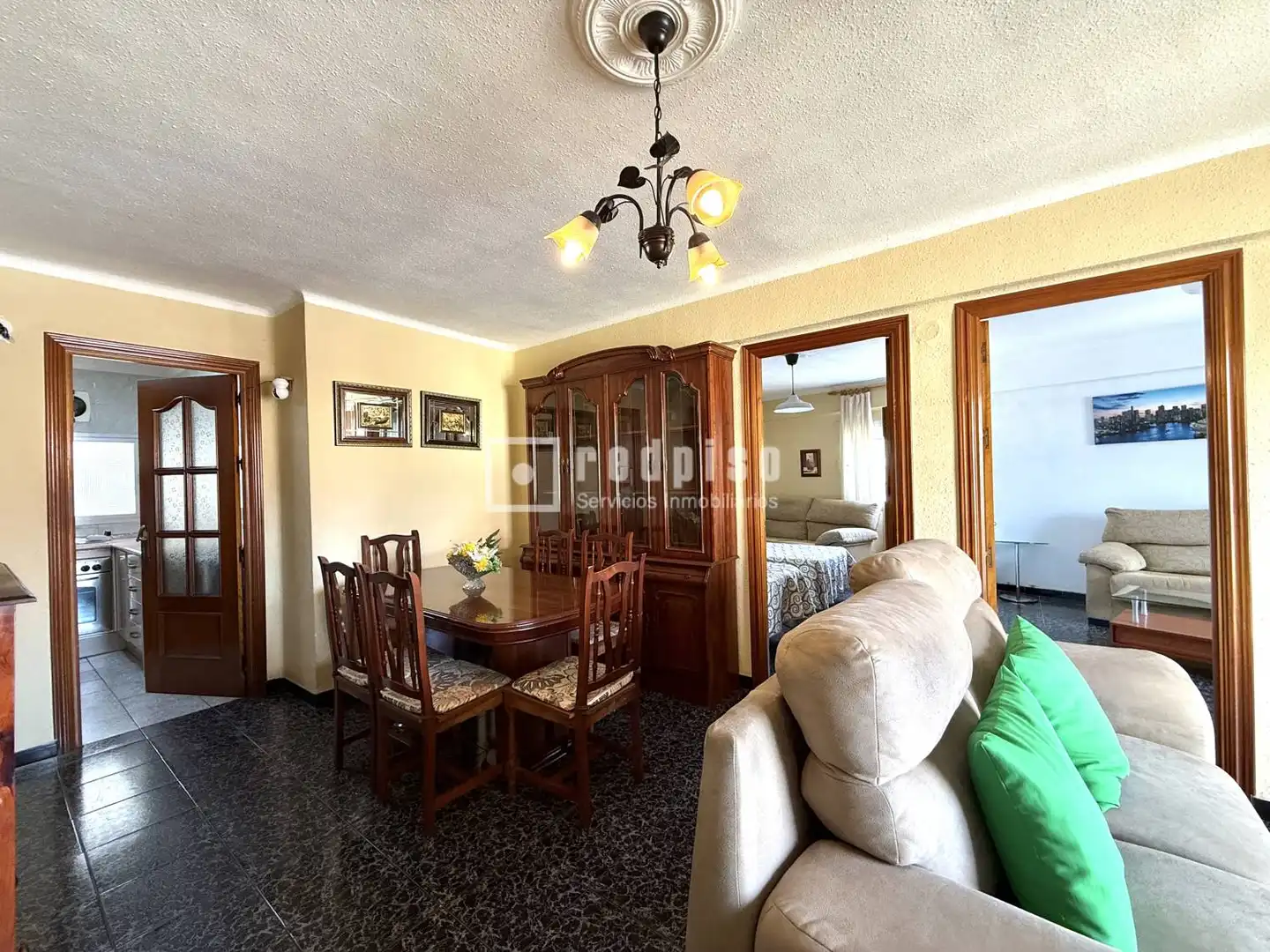 Dining room of Flat for sale in Málaga  with Air Conditioner, Terrace and Alarm