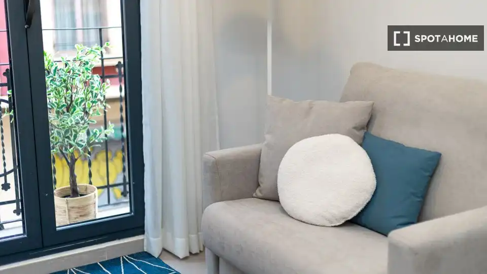 Terraza de Piso de alquiler en Valencia con Aire acondicionado, Calefacción y Amueblado