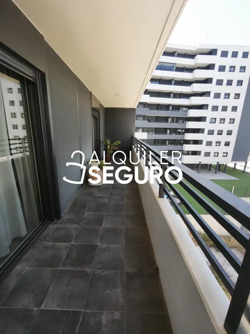 Balcony of Flat for rent in Zaragoza  with Air Conditioner, Heating and Terrace