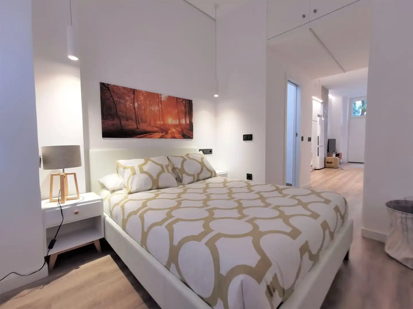 Schlafzimmer von Wohnungen zur Miete in Madrid mit Klimaanlage