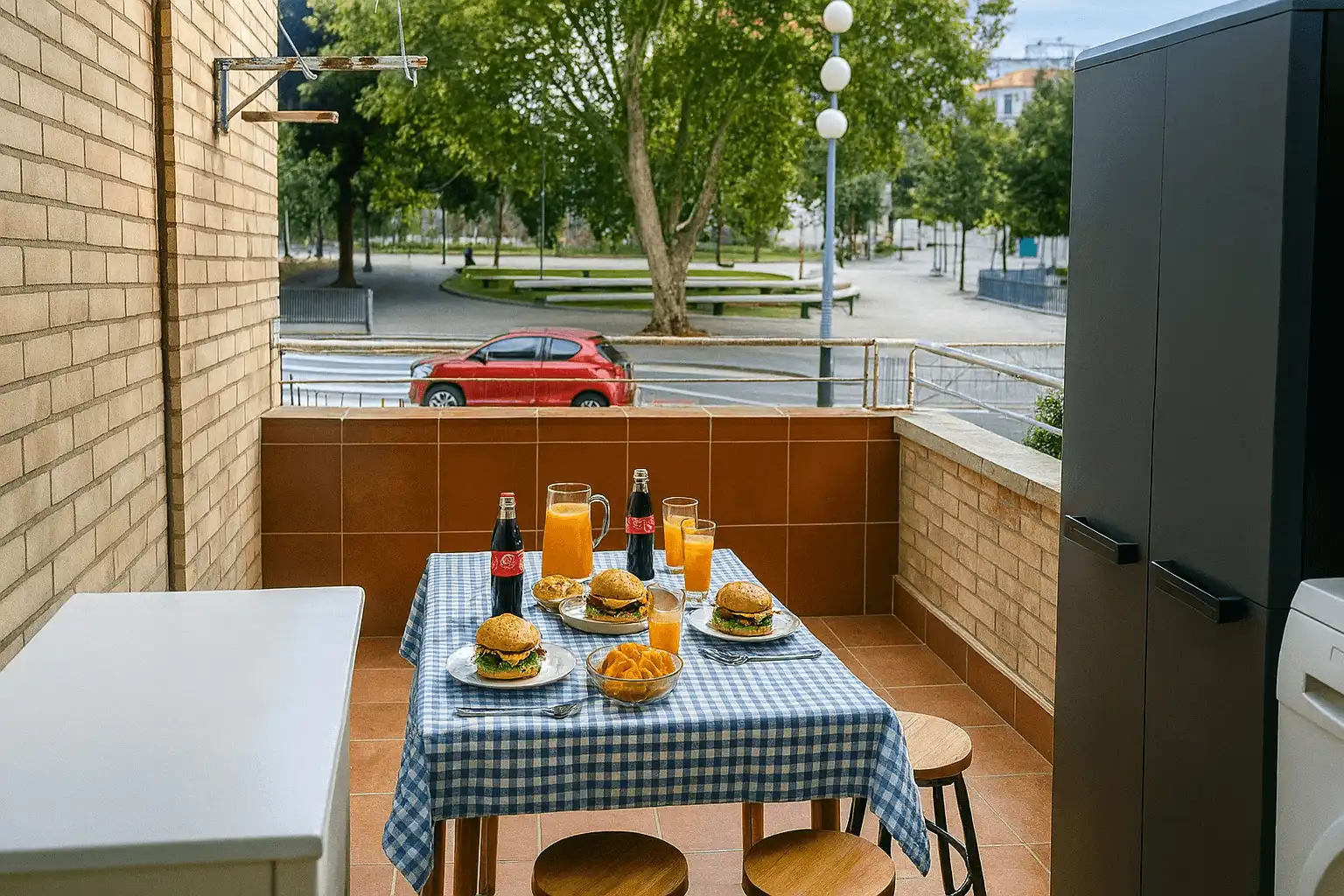Terrace of Flat for rent in Santander  with Heating, Terrace and Furnished
