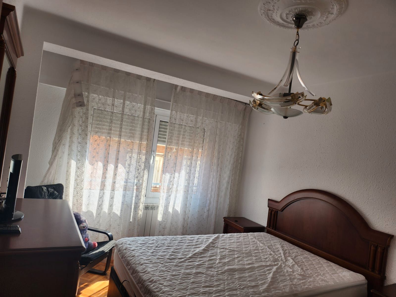 Bedroom of Flat to rent in  Zaragoza Capital  with Heating, Furnished and Oven