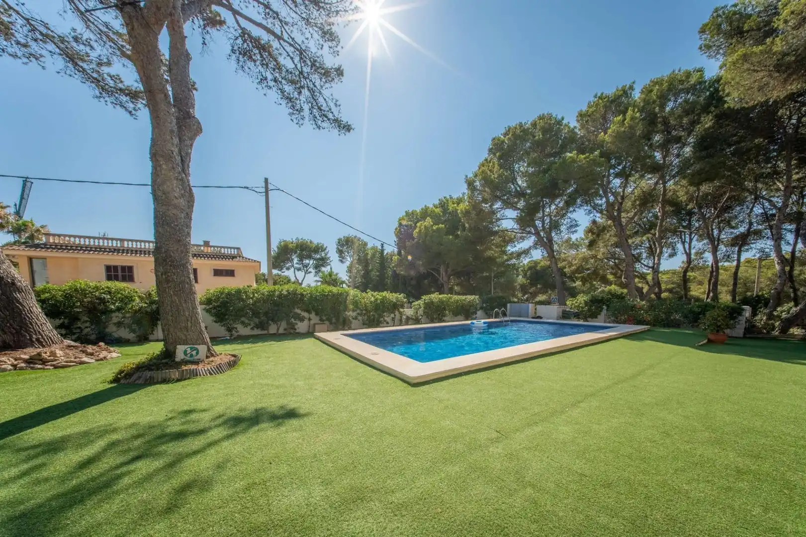 Schwimmbecken von Erdgeschoss zum Verkauf in Calvià mit Klimaanlage, Heizung und Privatgarten