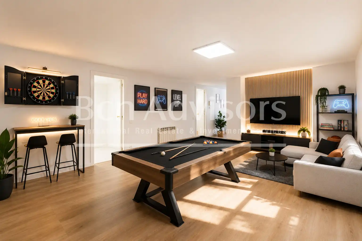 Sala d'estar de Casa adosada en venda en Sant Just Desvern amb Aire condicionat, Calefacció i Parquet