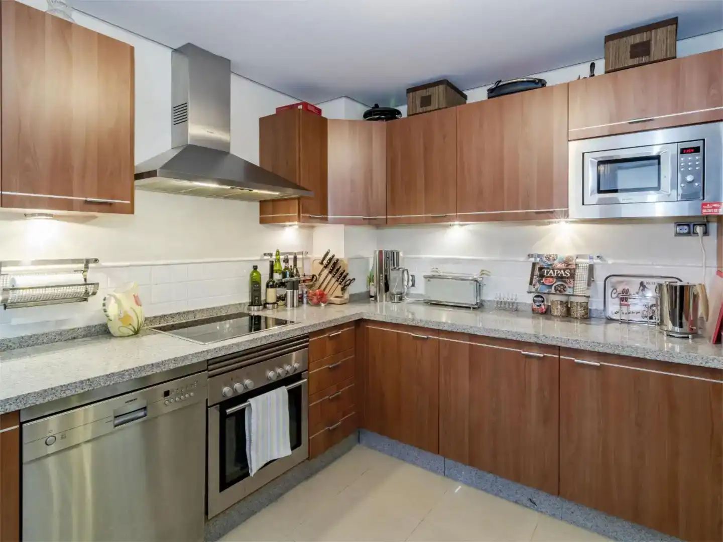 Küche von Wohnung zur Miete in Ojén mit Klimaanlage, Schwimmbad und Balkon
