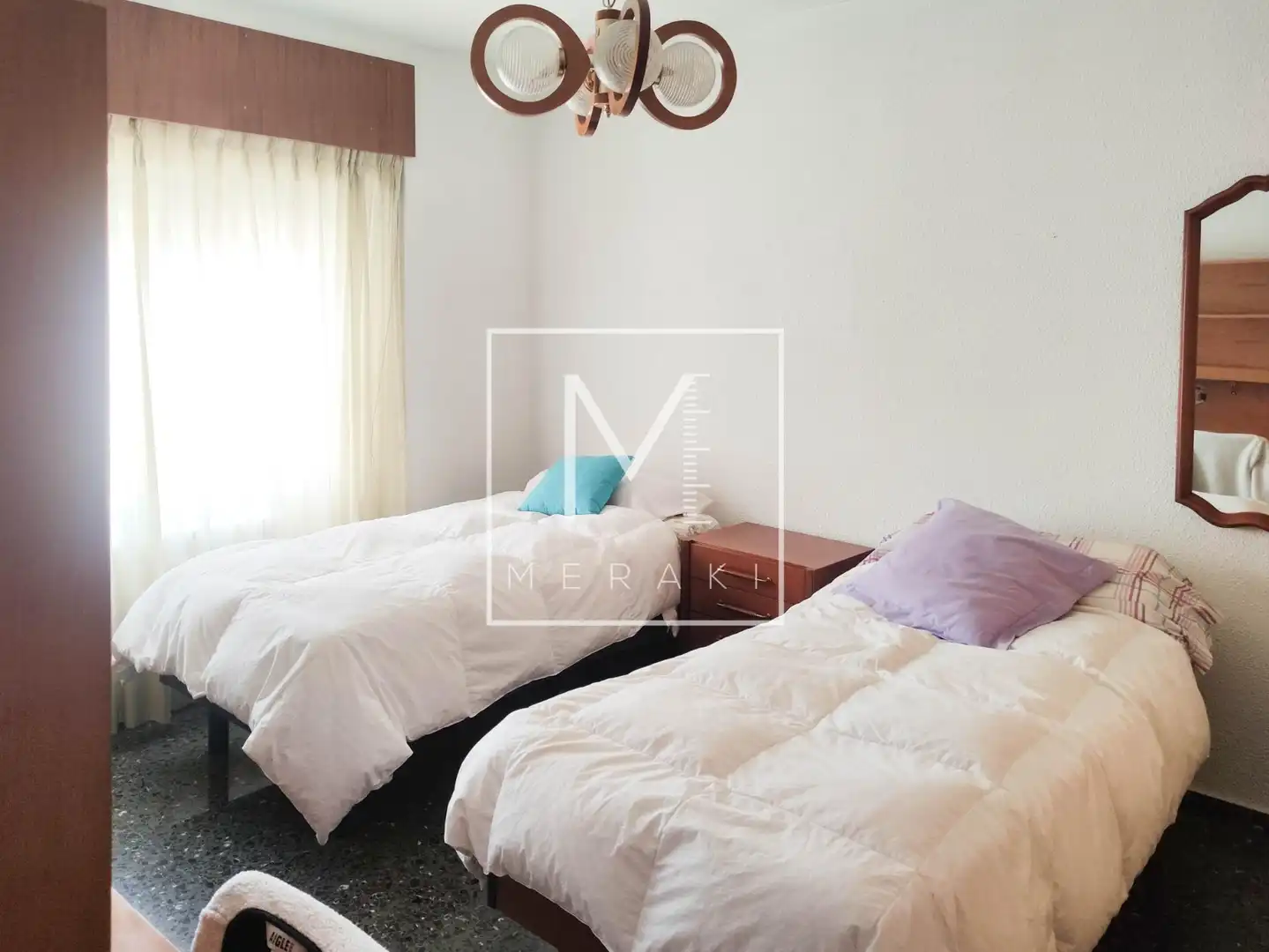 Schlafzimmer von Wohnung zur Miete in Albacete mit Klimaanlage, Heizung und Terrasse