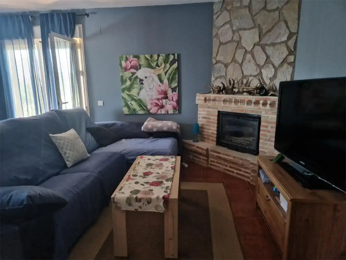 Sala de estar de Casa o chalet en venta en Montesclaros con Jardín privado y Balcón