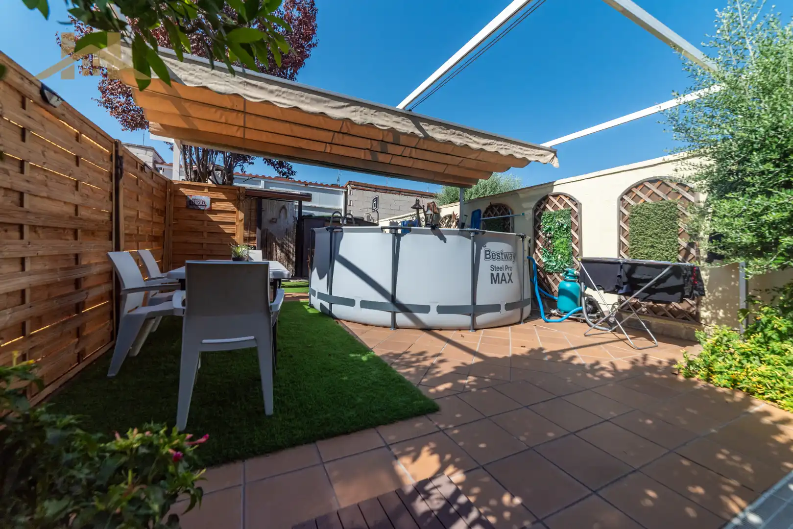 Terraza de Casa adosada en venta en Ciempozuelos con Aire acondicionado, Calefacción y Jardín privado