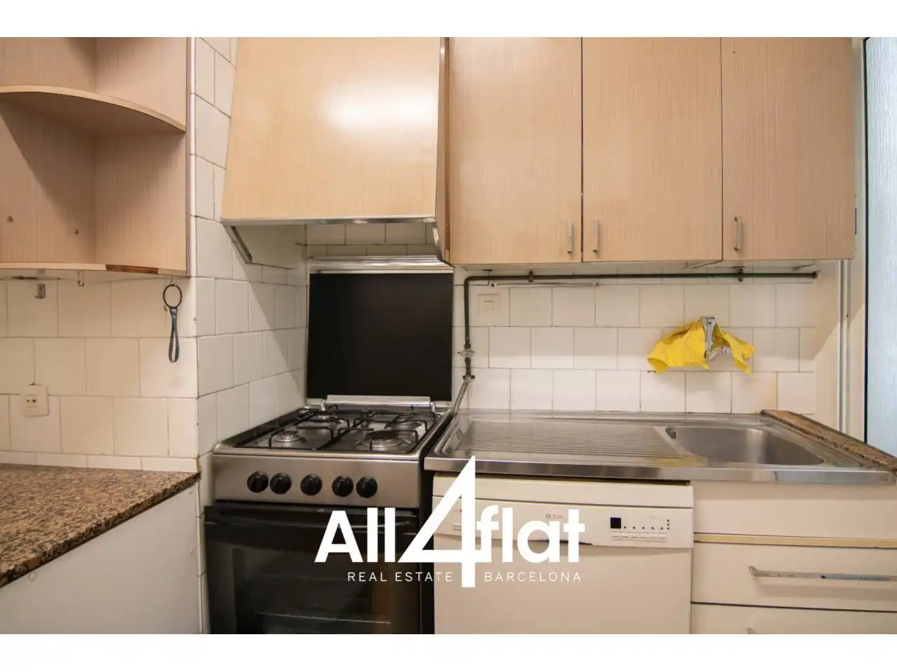 Kitchen of Flat for rent in Barcelona  with Air Conditioner, Parquet flooring and Furnished