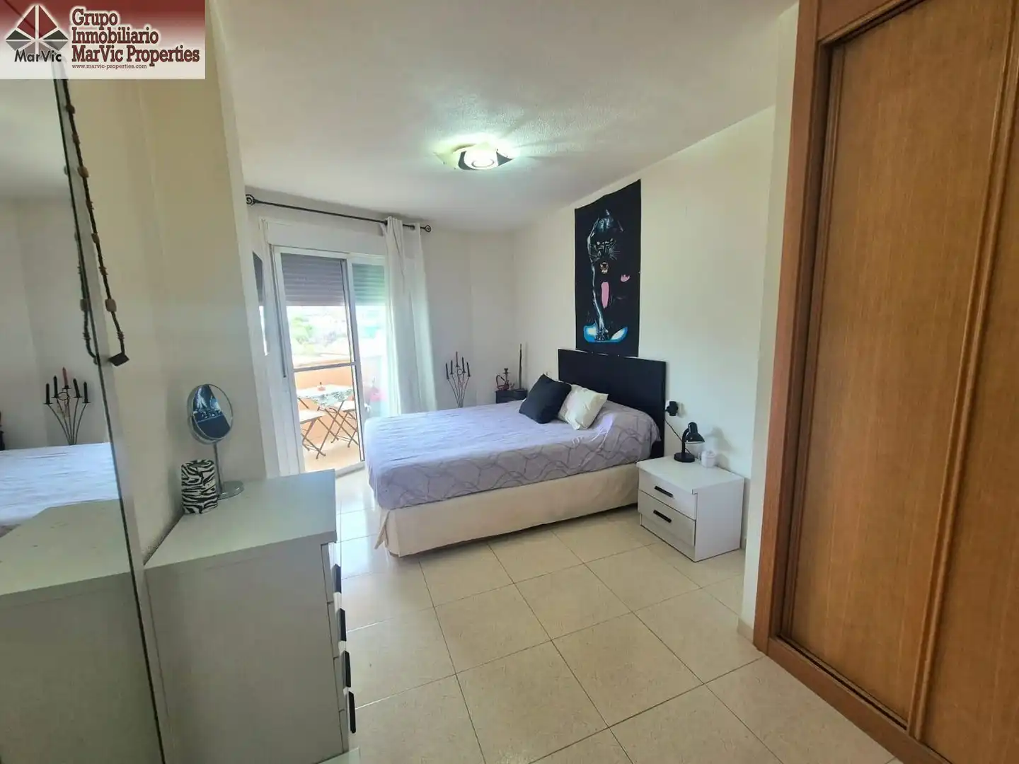 Schlafzimmer von Dachboden zum Verkauf in Villajoyosa / La Vila Joiosa mit Klimaanlage, Terrasse und Balkon