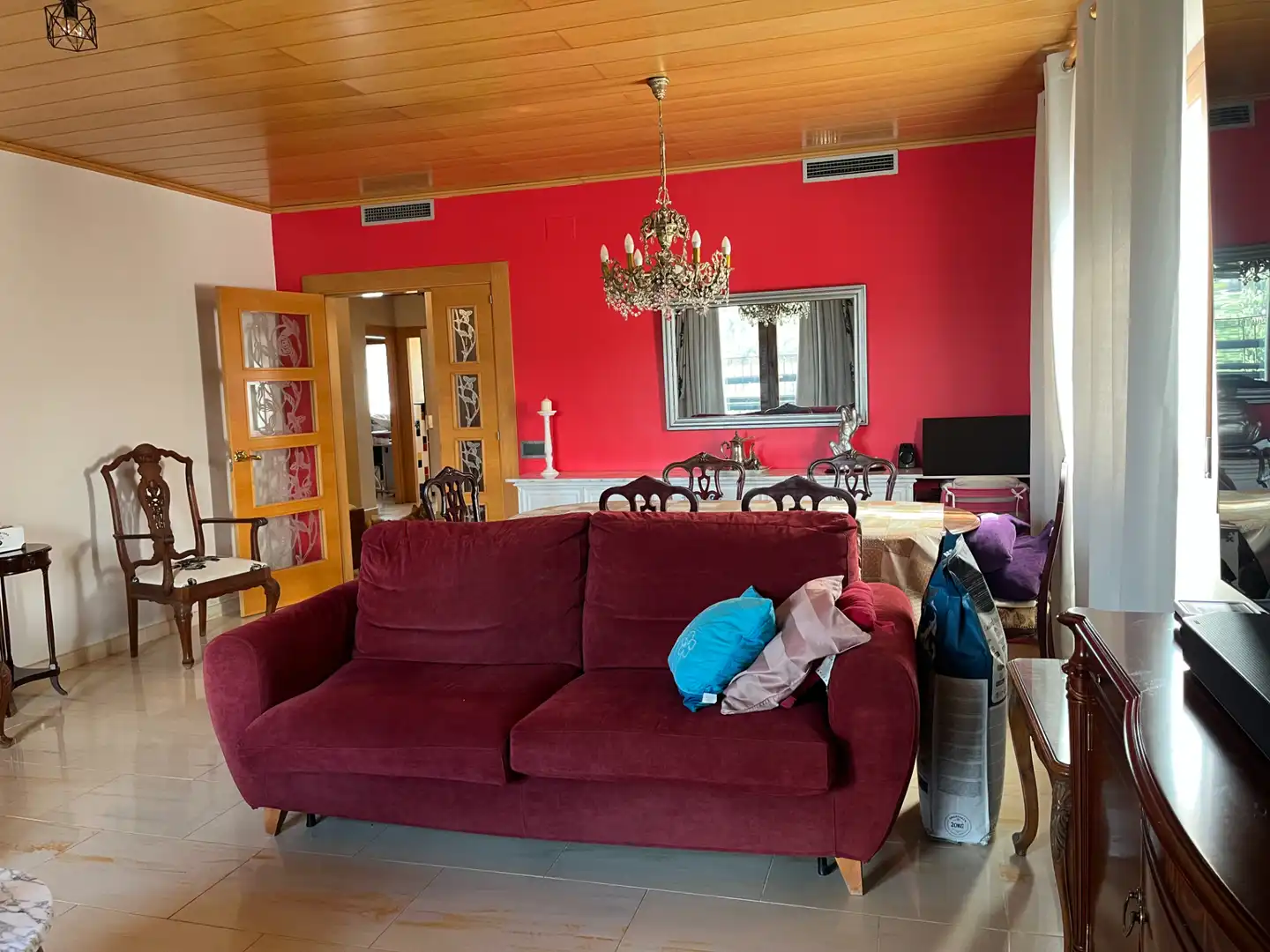 Sala d'estar de Casa o xalet en venda en Vilanova del Vallès amb Aire condicionat, Calefacció i Jardí privat