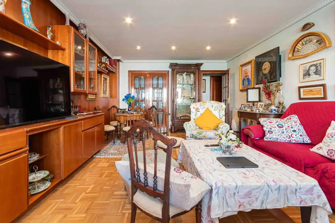 Living room of Flat for sale in Madrid  with Air Conditioner, Heating and Storage room