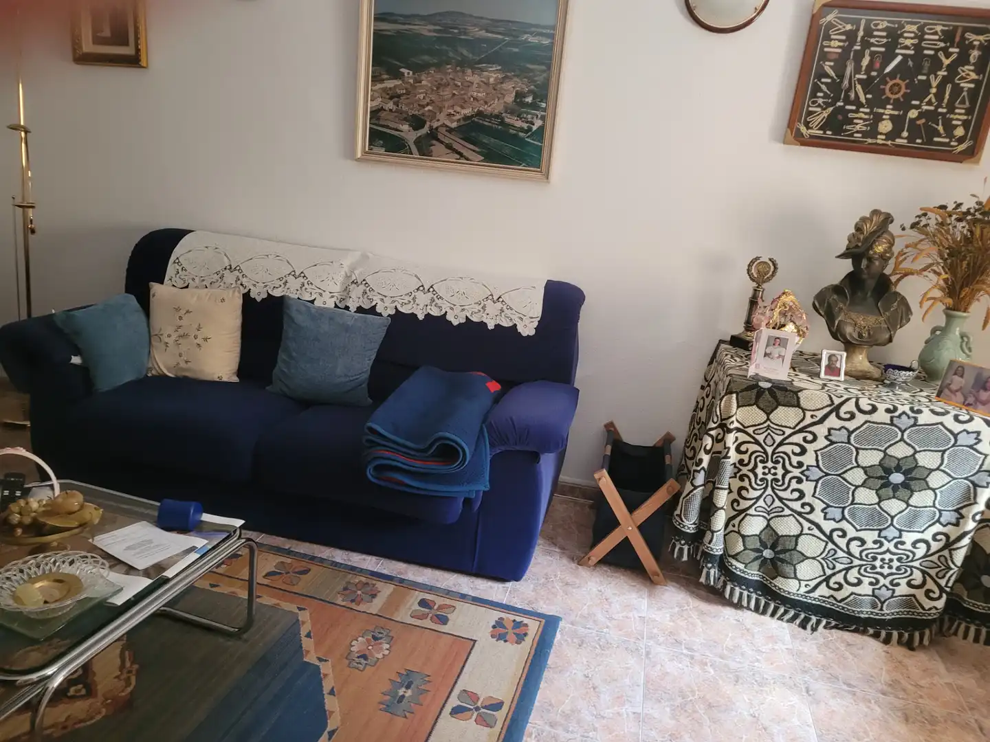 Sala de estar de Finca rústica en venta en Trévago con Calefacción, Terraza y Amueblado